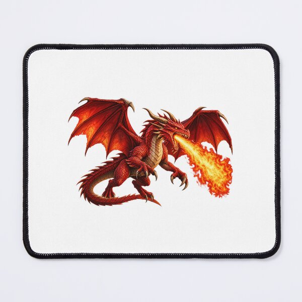 Item preview, This is a design of a red dragon breathing fire. designed and sold by RBBeachDesigns.