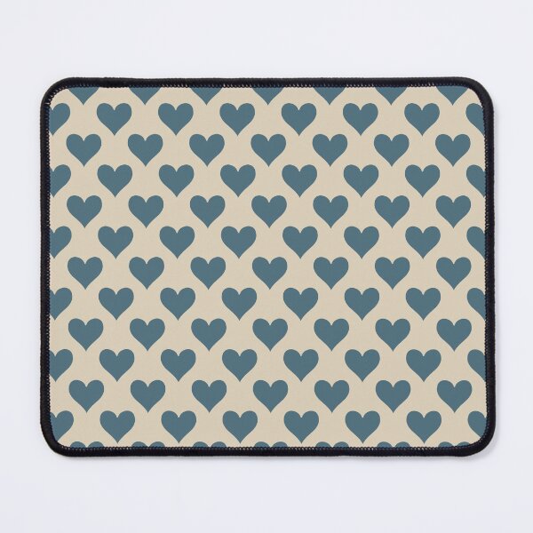 Item preview, Medium Dusty Slate Blue Playing Card Hearts Calm Pattern designed and sold by DColourMuse.