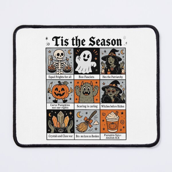Item preview, Tis the Season Liberal Values Comic Halloween Shirt, Feminist Witch Tee, Anti ICE, Equal Rights Spooky Season designed and sold by abb-cotrim-hale.