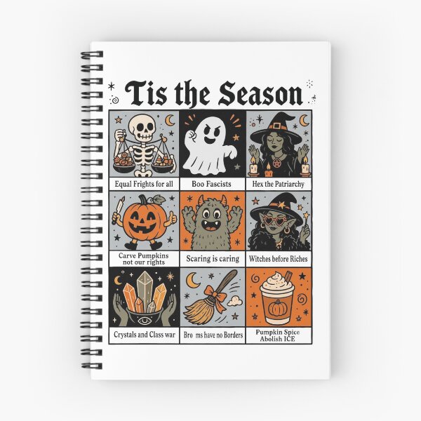 Item preview, Tis the Season Liberal Values Comic Halloween Shirt, Feminist Witch Tee, Anti ICE, Equal Rights Spooky Season designed and sold by abb-cotrim-hale.