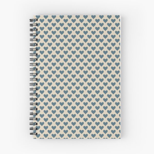 Item preview, Small Dusty Slate Blue Playing Card Hearts Calm Pattern designed and sold by DColourMuse.