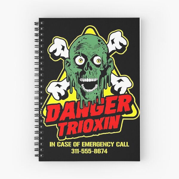 Item preview, Green Melting Zombie Skull Hazard Sign designed and sold by MatildaMorton.