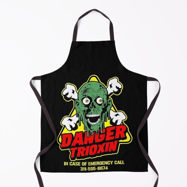 Item preview, Green Melting Zombie Skull Hazard Sign designed and sold by MatildaMorton.