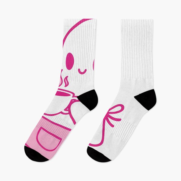 Item preview, Cute Pink Ghost with Coffee – Cozy Spooky Café Aesthetic Classic designed and sold by kyrartbt.