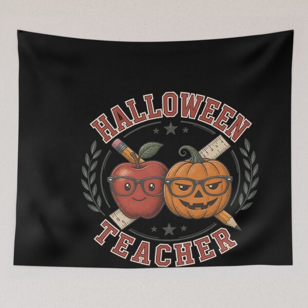 Item preview, Halloween Teacher Crest Vintage School Emblem Badge designed and sold by LiviuGligoros.
