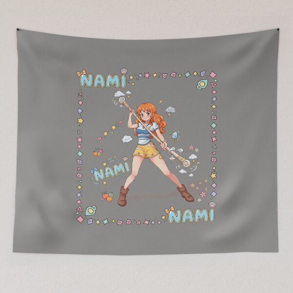 Item preview, Cute Nami Clima-Tact Weather Waifu Shirt-34 designed and sold by SorenReinha.