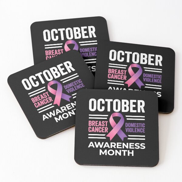 Item preview, October Awareness Month Ruban Bicolore Rose Violet designed and sold by MizoX7.