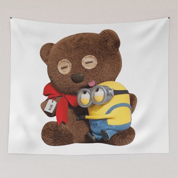 Item preview, Yellow Alien and his Teddy Bear - Kawaii Hug designed and sold by conamor-bymel.