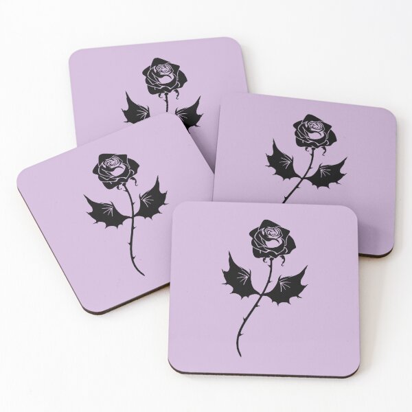 Item preview, Black Rose With Bst Wings designed and sold by Super Neon Pixels .