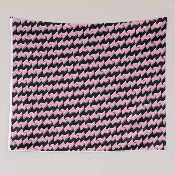 Item preview, Bubble houndstooth, pink and black designed and sold by mntimg.