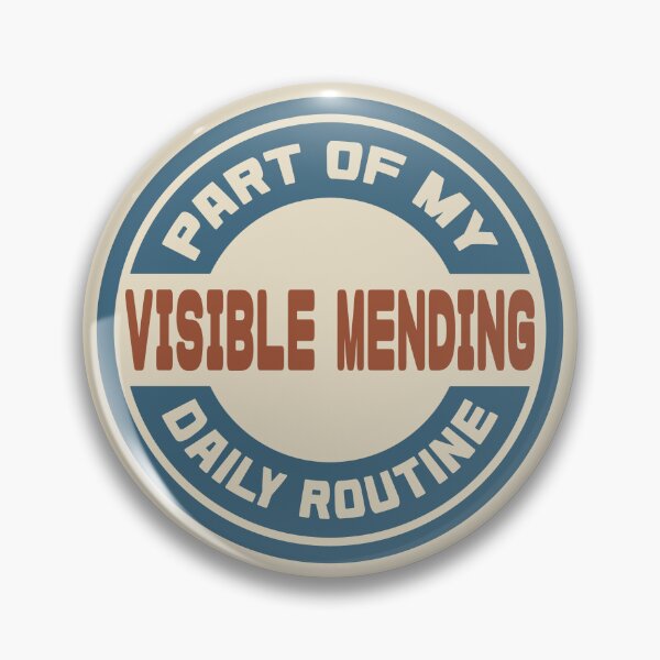 Item preview, Visible Mending – Part of My Daily Routine Retro Logo designed and sold by MOCOPOCO.