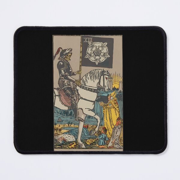 Item preview, Classic Medieval Skeleton Knight Tarot Card Illustration designed and sold by ShirleyMPage.