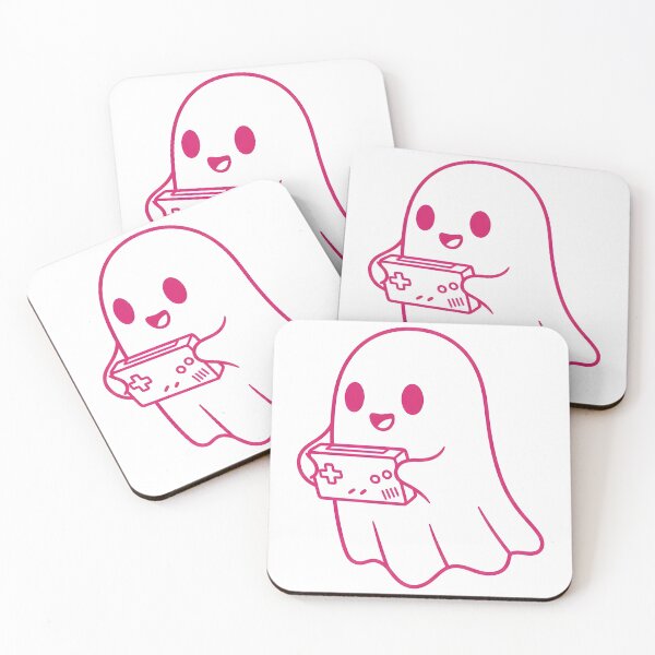 Item preview, Cute Pink Ghost Gamer – Kawaii Spooky Gaming Design Classic designed and sold by kyrartbt.