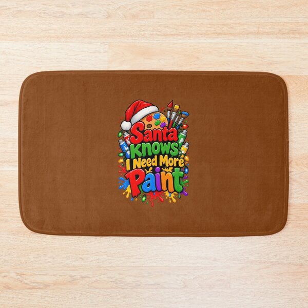 Item preview, Santa Knows I Need More Paint Funny Artist Christmas Art Supplies Holiday Design designed and sold by DesignHouse07.