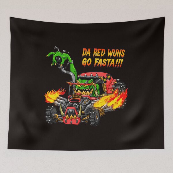 Item preview, Da Red Wuns Go Fasta Buggy Orc Art designed and sold by Scratch-Rainbow.