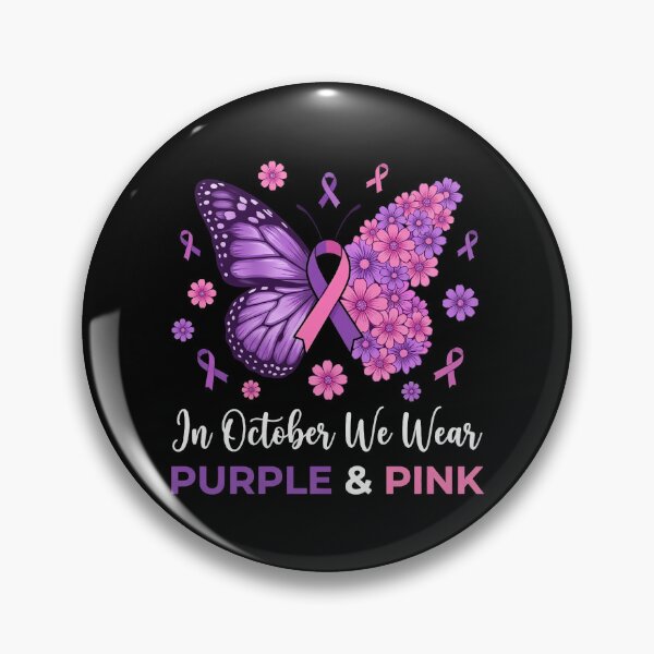 Item preview, Papillon Floral Rose Et Violet Octobre Conscience designed and sold by MizoX7.