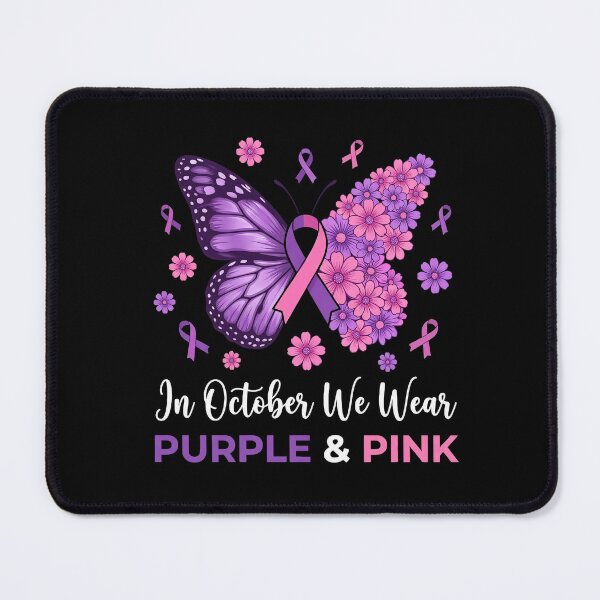Item preview, Papillon Floral Rose Et Violet Octobre Conscience designed and sold by MizoX7.