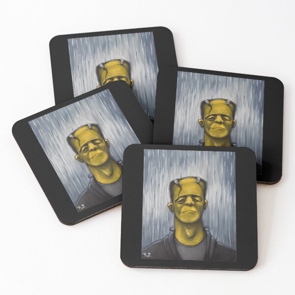 Item preview, Classic Green Lab Monster Portrait In Rain designed and sold by ShirleyMPage.