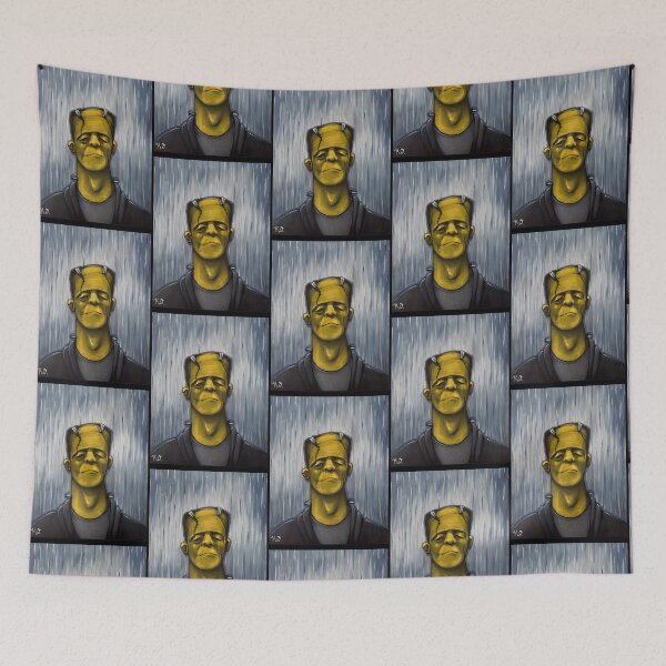 Item preview, Classic Green Lab Monster Portrait In Rain designed and sold by ShirleyMPage.