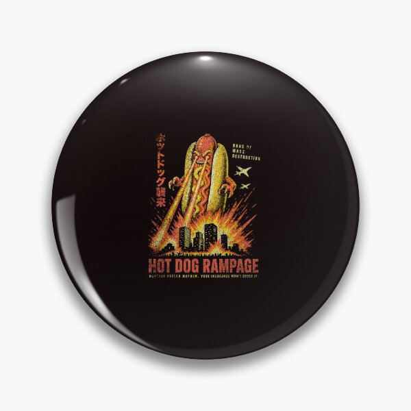 Item preview, Hot Dog Rampage Retro Monster Movie Mayhem designed and sold by ImeldaSparks.