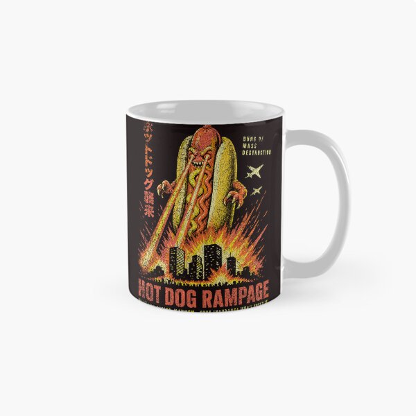 Item preview, Hot Dog Rampage Retro Monster Movie Mayhem designed and sold by ImeldaSparks.