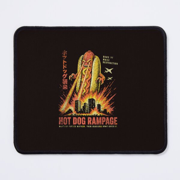 Item preview, Hot Dog Rampage Retro Monster Movie Mayhem designed and sold by ImeldaSparks.