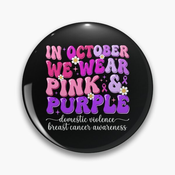 Item preview, In October We Wear Pink And Purple Rétro Sourire designed and sold by MizoX7.