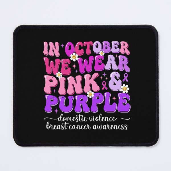 Item preview, In October We Wear Pink And Purple Rétro Sourire designed and sold by MizoX7.