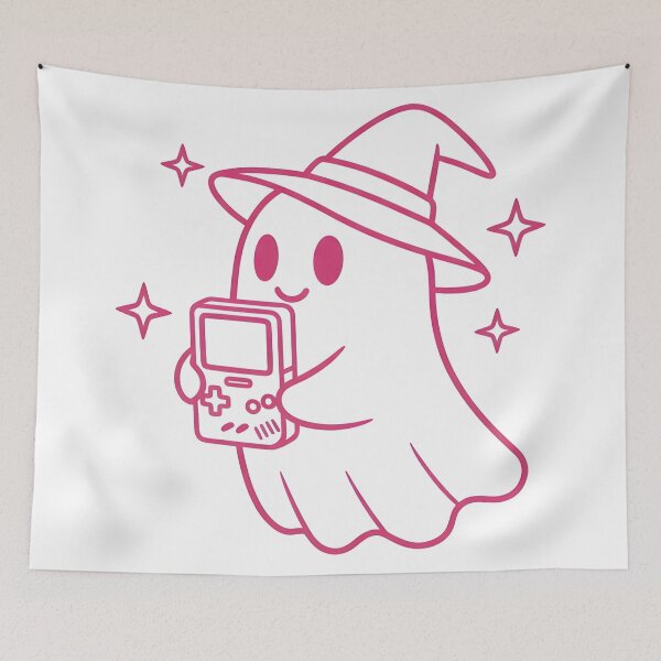 Item preview, Kawaii Witch Ghost Gamer – Cute Pink Spooky Halloween designed and sold by kyrartbt.