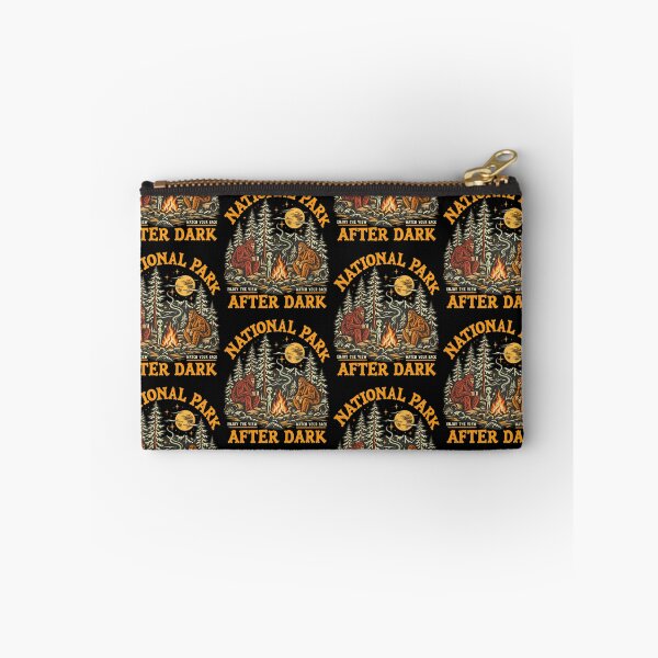 Item preview, National Park Bigfoot Alien Campfire Retro Vintage Camping Outdoors Graphic designed and sold by lionSutuShop.