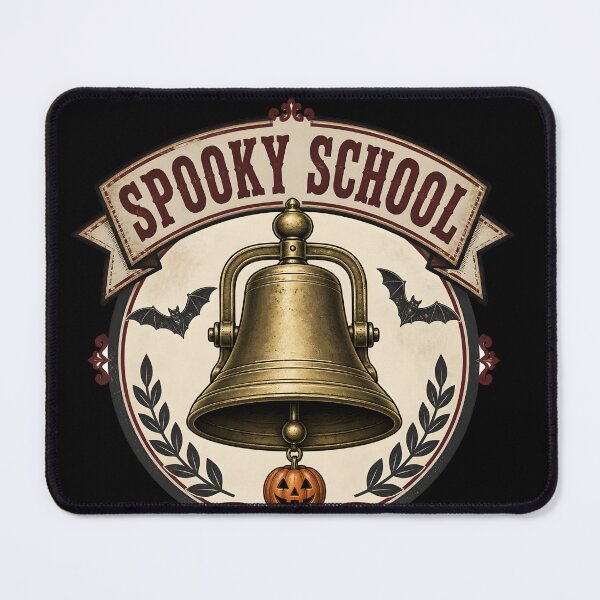 Item preview, Spooky Schoolhouse Bell Vintage Retro School designed and sold by LiviuGligoros.