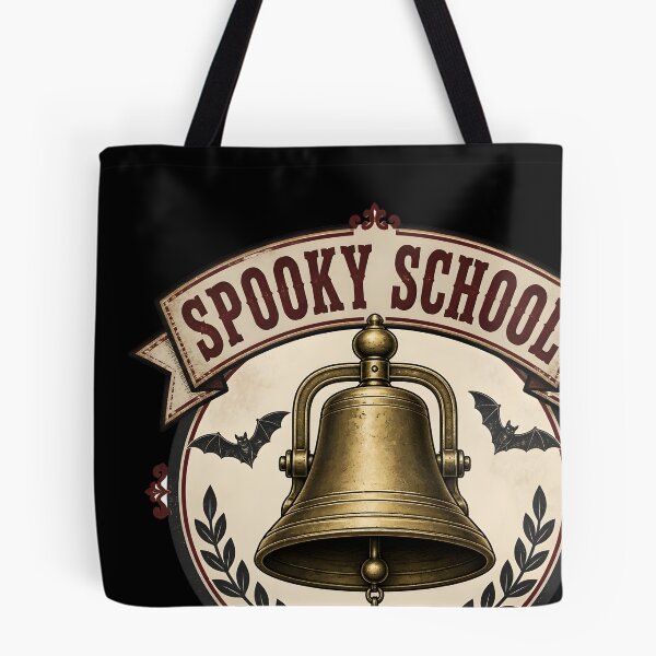 Item preview, Spooky Schoolhouse Bell Vintage Retro School designed and sold by LiviuGligoros.