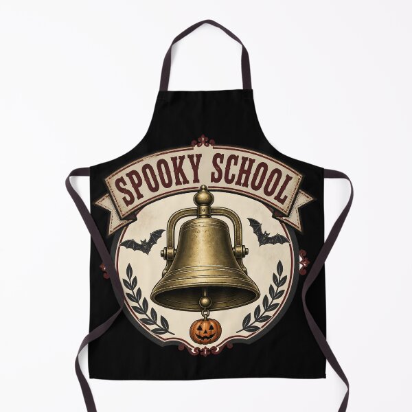 Item preview, Spooky Schoolhouse Bell Vintage Retro School designed and sold by LiviuGligoros.