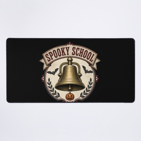Item preview, Spooky Schoolhouse Bell Vintage Retro School designed and sold by LiviuGligoros.