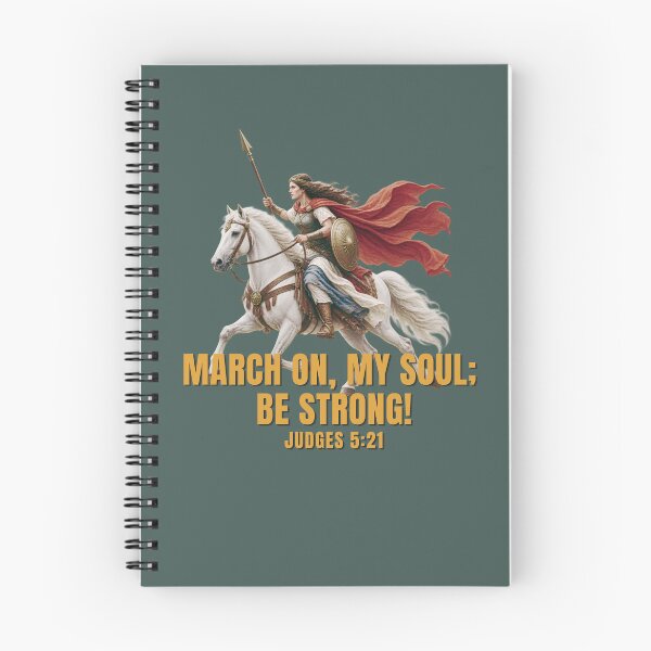Item preview, Deborah Bible Illustration March on My Soul Be Strong Judges 5:21 designed and sold by Neeshki.