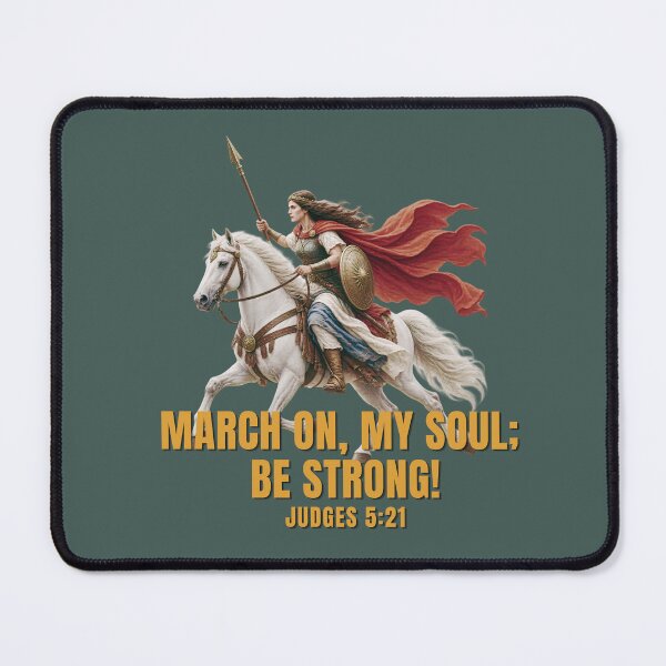 Item preview, Deborah Bible Illustration March on My Soul Be Strong Judges 5:21 designed and sold by Neeshki.