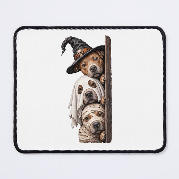 Item preview, Pitbull Witch Ghost Mummy, Funny Halloween Dog designed and sold by gidel-sales.