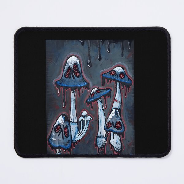 Item preview, Trippy Dark Fantasy Melting Mushrooms Art designed and sold by ShirleyMPage.