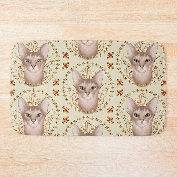 Item preview,  Abyssinian Cat Fleur De Lis designed and sold by artmuvz.