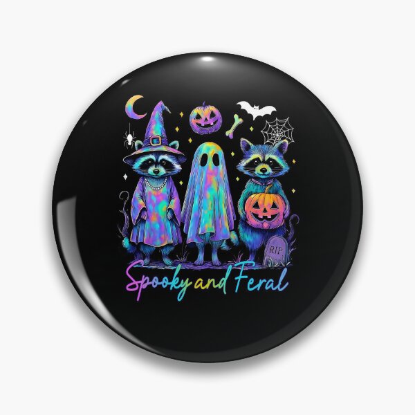 Item preview, Spooky And Feral Raccoon Halloween designed and sold by ge0rge0.