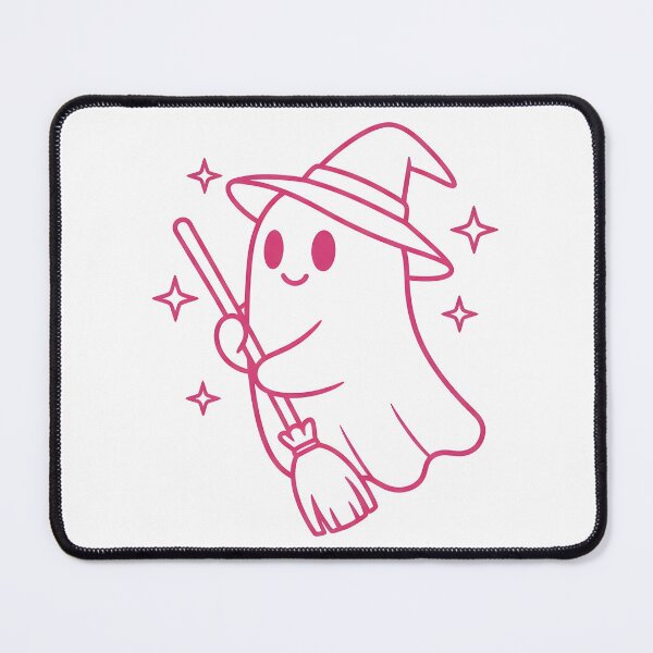 Item preview, Kawaii Witch Ghost – Cute Pink Spooky Halloween Design Classic designed and sold by kyrartbt.