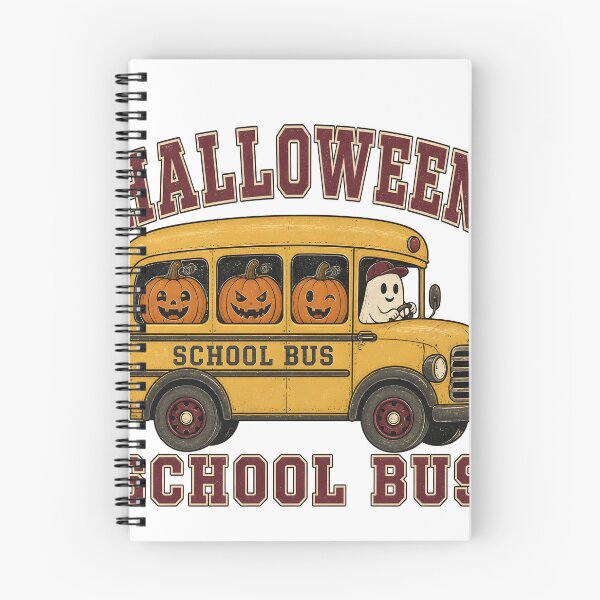 Item preview, Halloween School Bus Route Vintage Yellow Transport designed and sold by LiviuGligoros.