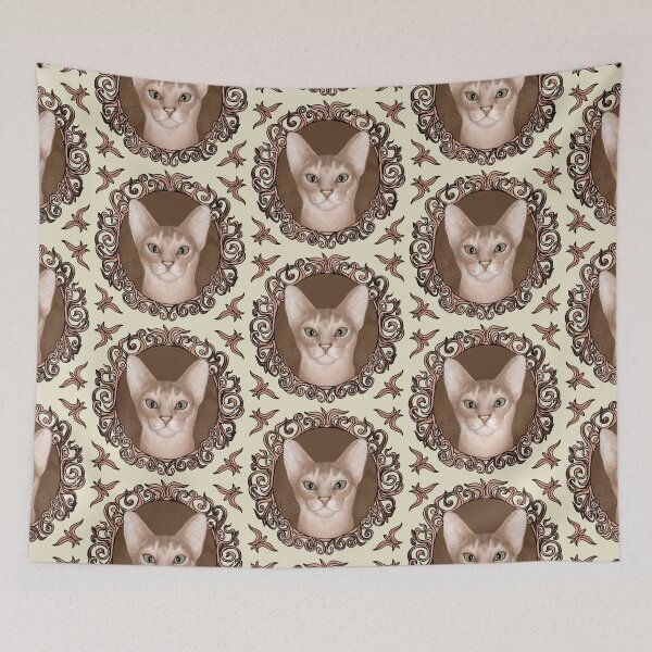 Item preview, Ornate Abyssinian Cat designed and sold by artmuvz.