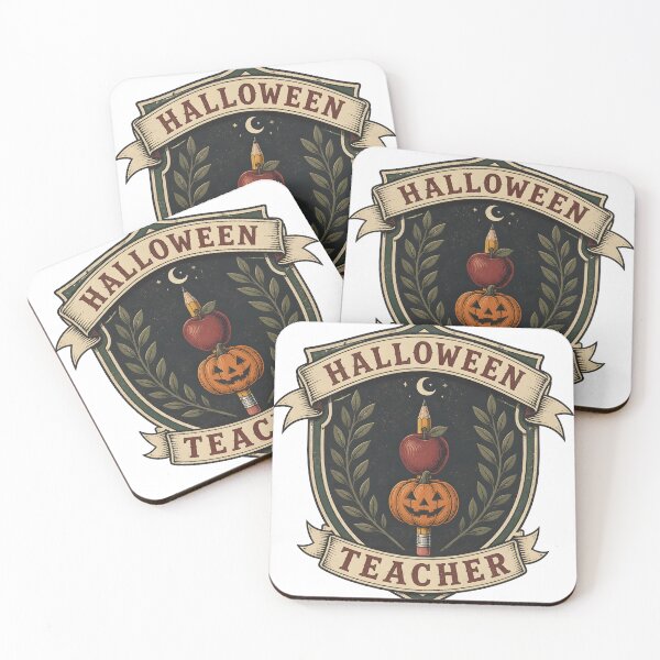 Item preview, Vintage Halloween Teacher Emblem Retro School Crest designed and sold by LiviuGligoros.