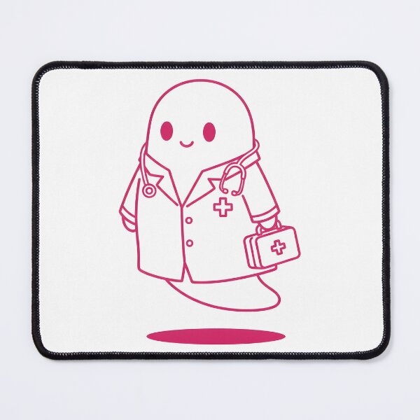 Item preview, Kawaii Doctor Ghost – Cute Spooky Medical Design Classic designed and sold by kyrartbt.