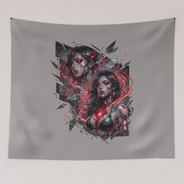 Item preview, Dark Glamour Portrait Bloody Eyes-94 designed and sold by FethullahErtug.