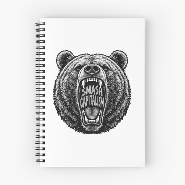 Item preview, Smash Capitalism Roaring Bear Protest Art designed and sold by Owcomm.