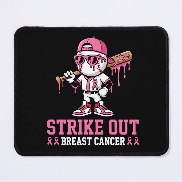 Item preview, Strike Out Breast Cancer Balle De Baseball Batte designed and sold by MizoX7.