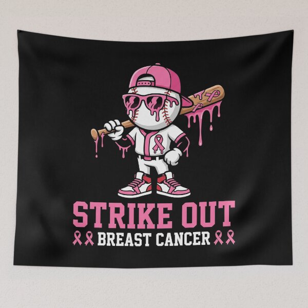 Item preview, Strike Out Breast Cancer Balle De Baseball Batte designed and sold by MizoX7.