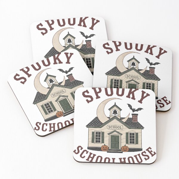 Item preview, Spooky Schoolhouse Night Haunted Building School designed and sold by LiviuGligoros.